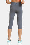 Zelocity All Day 3/4Th Yoga Leggings - Grey Pinstripe — thumbnail 3